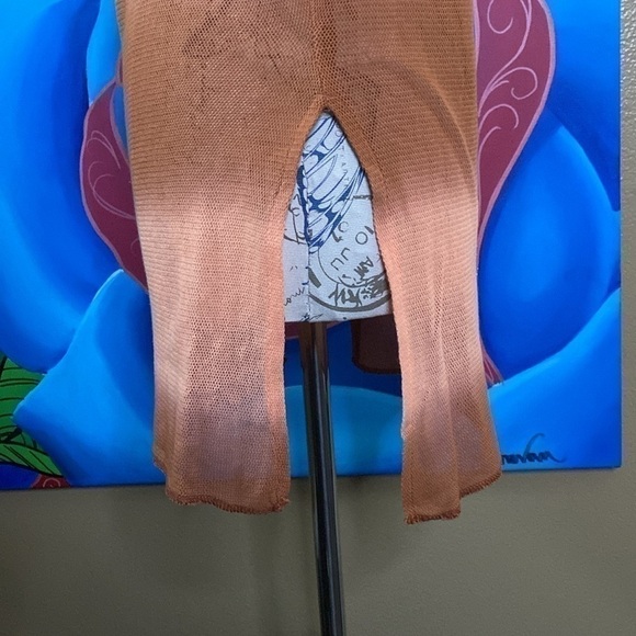 NWT free people long side split tank in citrus sunset combo. - Picture 5 of 7